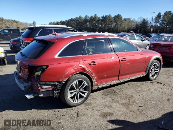 2018 Audi allroad Prestige with VIN WA19NAF43JA121233, listed as a Copart auction lot 46451515 with 56,354 mi miles and Salvage Title. Bid and sale history available at carsss.com. Image 3.