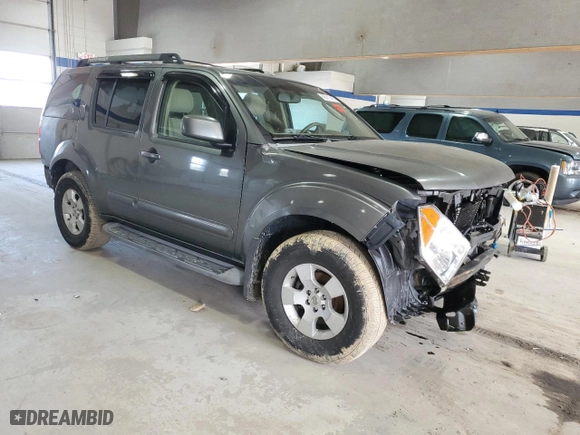 2006 Nissan Pathfinder SE with VIN 5N1AR18U46C649861, listed as a Copart auction lot 45912435 with 337,708 mi miles and Salvage Title. Bid and sale history available at carsss.com. Image 4.