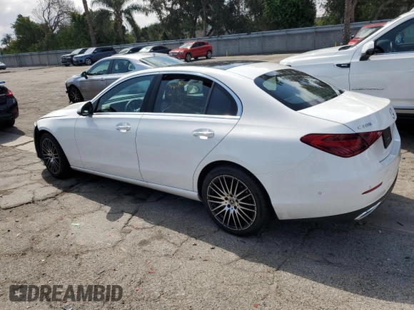 2024 Mercedes-Benz C 300 with VIN W1KAF4HB7RR229936, listed as a Copart auction lot 54760805 with Not Provided miles and Clean Title. Bid and sale history available at DreamBid. Image 2.