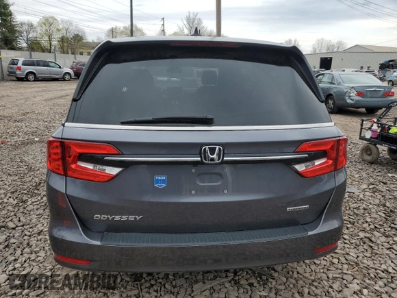 2022 Honda Odyssey EX-L z VIN 5FNRL6H78NB049944, wystawiony jako Copart lot #52403275 z przebiegiem Nie podano mil oraz Szkoda całkowita • Salvage title. Historia ofert i sprzedaży dostępna na DreamBid. Obrazek 6.