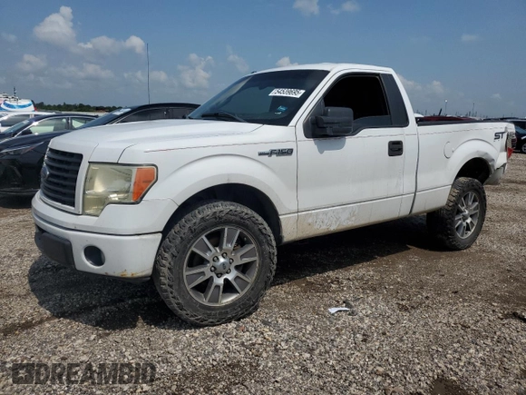 2014 Ford F-150 XL with VIN 1FTMF1CM5EKF53369, listed as a Copart auction lot 54539695 with 199,166 mi miles and Salvage title. Bid and sale history available at DreamBid. Image 1.
