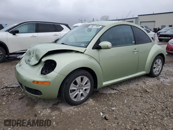 2008 Volkswagen New Beetle Coupe S with VIN 3VWPW31CX8M513351, listed as a Copart auction lot 49517555 with 0 mi miles and Salvage Title. Bid and sale history available at carsss.com. Image 1.