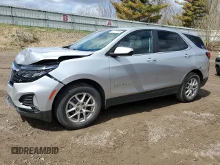 2022 Chevrolet Equinox LT with VIN 3GNAXKEV7NS104735, listed as a Copart auction lot 52773035 with 27,331 mi miles and Clean Title. Bid and sale history available at DreamBid. Image 1.