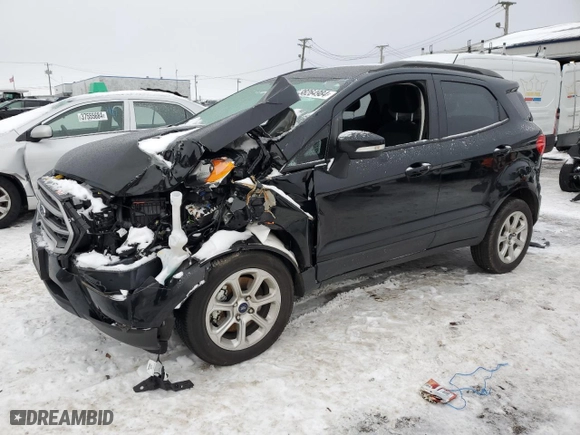 2021 Ford EcoSport SE with VIN MAJ3S2GE3MC444004, listed as a Copart auction lot 38264984 with 35,288 mi miles and Salvage Title. Bid and sale history available at carsss.com. Image 1.