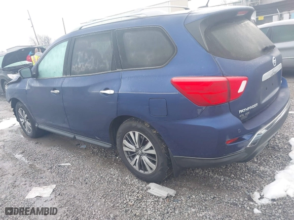 2017 Nissan Pathfinder SV with VIN 5N1DR2MN8HC634008, listed as a IAAI auction lot 41281853 with 1 mi miles. Bid and sale history available at carsss.com. Image 3.