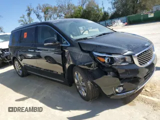 2018 Kia Sedona SX-L with VIN KNDME5C1XJ6351274, listed as a Copart auction lot 48867065 with 66,637 mi miles and Salvage Title. Bid and sale history available at carsss.com. Image 4.