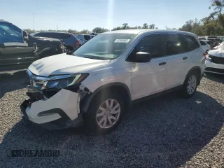 2019 Honda Pilot LX with VIN 5FNYF5H12KB006768, listed as a Copart auction lot 43393665 with 59,121 mi miles and Salvage Title. Bid and sale history available at DreamBid. Image 1.