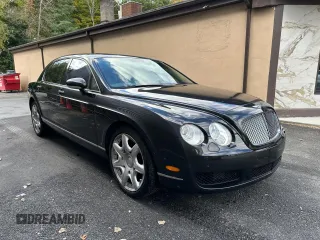 2008 Bentley Flying Spur with VIN SCBBR93W98C055885, listed as a Copart auction lot 76468944 with 81,286 mi miles and Clean Title. Bid and sale history available at DreamBid. Image 1.