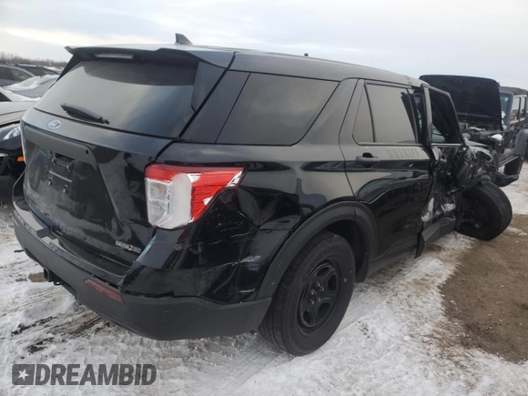 2020 Ford Police Interceptor Utility z VIN 1FM5K8AB9LGA97902, wystawiony jako Copart lot #45096225 z przebiegiem 93 845 mil mil oraz Szkody całkowita. Historia ofert i sprzedaży dostępna na DreamBid. Obrazek 3.