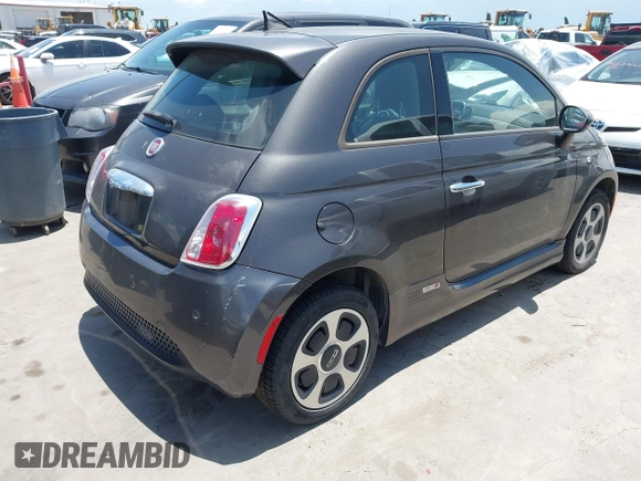 2016 FIAT 500e with VIN 3C3CFFGE7GT122081, listed as a IAAI auction lot 42684051 with Not provided miles and . Bid and sale history available at DreamBid. Image 4.