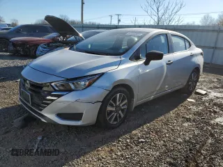 2024 Nissan Versa S with VIN 3N1CN8DV7RL819903, listed as a Copart auction lot 42855805 with 17,120 mi miles and Salvage Title. Bid and sale history available at carsss.com. Image 1.