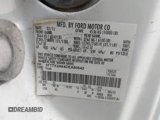 2013 Ford F-250 XL z VIN 1FT7X2A64DEA86642, wystawiony jako IAAI lot #42278335 z przebiegiem 253 022 mil mil oraz . Historia ofert i sprzedaży dostępna na DreamBid. Obrazek 9.