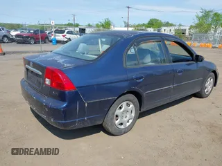 2003 Honda Civic LX with VIN 2HGES16583H594640, listed as a IAAI auction lot 42157801 with 167,981 mi miles. Bid and sale history available at carsss.com. Image 4.