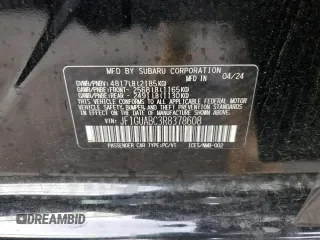 2024 Subaru Impreza with VIN JF1GUABC3R8378608, listed as a Copart auction lot 82764054 with 3,225 mi miles and Salvage Title. Bid and sale history available at carsss.com. Image 12.