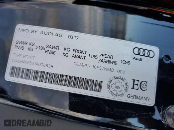 2018 Audi S5 Prestige z VIN WAUR4AF56JA006639, wystawiony jako Copart lot #45465115 z przebiegiem 187 224 mil mil oraz Czysty tytuł • Clean title. Historia ofert i sprzedaży dostępna na DreamBid. Obrazek 12.