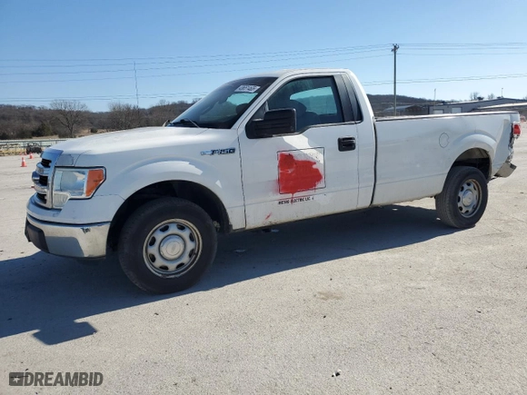2014 Ford F-150 XL with VIN 1FTNF1CF4EKD47353, listed as a Copart auction lot 43651465 with 230,819 mi miles and Salvage Title. Bid and sale history available at carsss.com. Image 1.