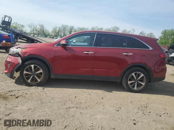 2020 Kia Sorento LX V6 with VIN 5XYPG4A52LG666254, listed as a Copart auction lot 54121115 with 150,587 mi miles and Clean Title. Bid and sale history available at carsss.com. Image 2.