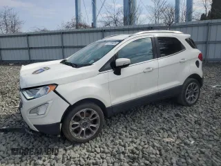 2018 Ford EcoSport Titanium z VIN MAJ6P1WL6JC245470, wystawiony jako Copart lot #47725225 z przebiegiem 190 034 mil mil oraz Szkody całkowita. Historia ofert i sprzedaży dostępna na DreamBid. Obrazek 1.