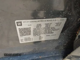 2020 Chevrolet Trax LS z VIN 3GNCJKSB4LL231860, wystawiony jako IAAI lot #42236291 z przebiegiem Nie podano mil oraz . Historia ofert i sprzedaży dostępna na DreamBid. Obrazek 9.