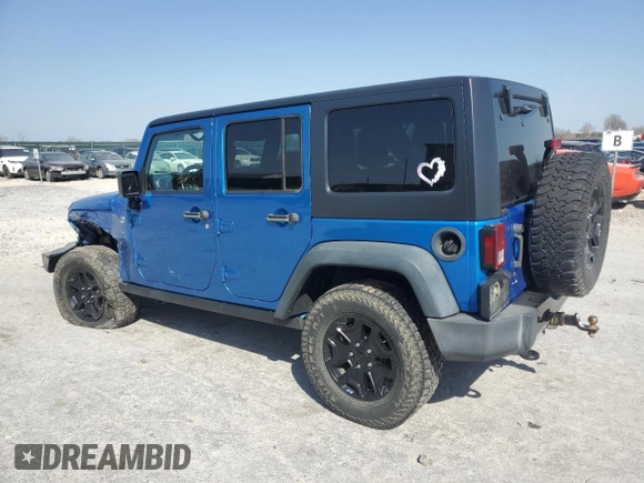 2016 Jeep Wrangler Unlimited Sport with VIN 1C4BJWDG3GL296463, listed as a Copart auction lot 49215375 with 115,080 mi miles and Salvage Title. Bid and sale history available at DreamBid. Image 2.