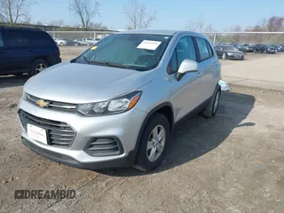 2018 Chevrolet Trax LS with VIN KL7CJNSB6JB510894, listed as a IAAI auction lot 42045055 with 118,647 mi miles. Bid and sale history available at carsss.com. Image 2.