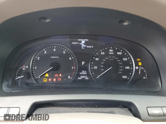 2015 Lexus LS 460 with VIN JTHBL5EF9F5136423, listed as a Copart auction lot 55967695 with 62,012 mi miles and Salvage title. Bid and sale history available at DreamBid. Image 9.