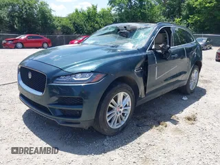 2017 Jaguar F-Pace 35t Prestige with VIN SADCK2BV1HA490874, listed as a IAAI auction lot 42551753 with 52,270 mi miles and . Bid and sale history available at DreamBid. Image 2.
