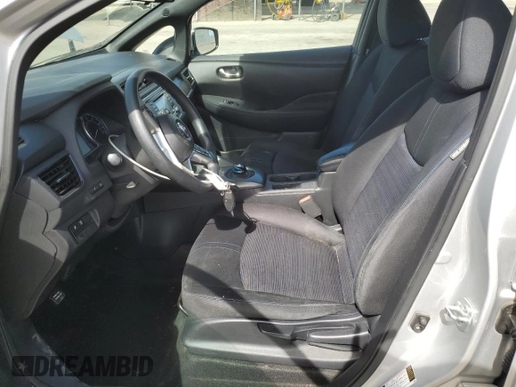 2019 Nissan LEAF SV with VIN 1N4AZ1CP4KC301595, listed as a Copart auction lot 57105005 with 70,589 mi miles and Salvage title. Bid and sale history available at DreamBid. Image 7.