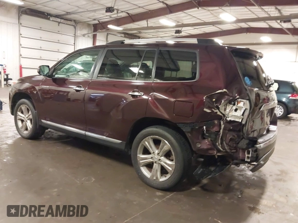 2013 Toyota Highlander Limited with VIN 5TDDK3EH0DS273650, listed as a IAAI auction lot 42488316 with 256,774 mi miles and . Bid and sale history available at DreamBid. Image 3.