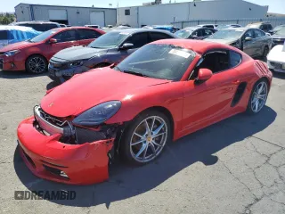 2019 Porsche 718 Cayman with VIN WP0AA2A83KS260398, listed as a Copart auction lot 70030314 with 34,410 mi miles and Salvage Title. Bid and sale history available at DreamBid. Image 1.