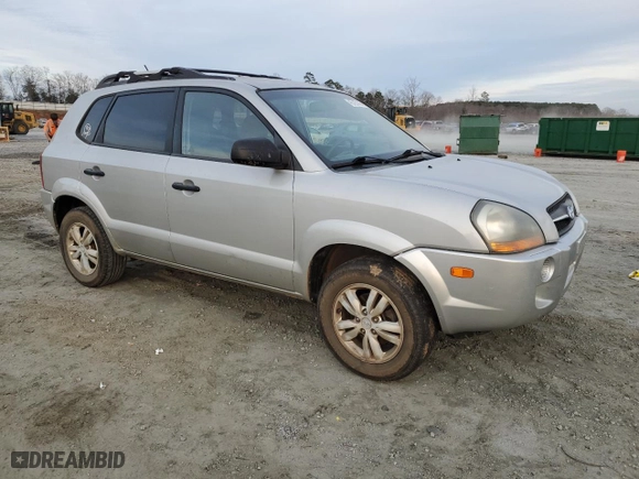 2009 Hyundai Tucson GLS with VIN KM8JM12B29U937155, listed as a Copart auction lot 45725145 with 209,507 mi miles and Salvage Title. Bid and sale history available at carsss.com. Image 4.