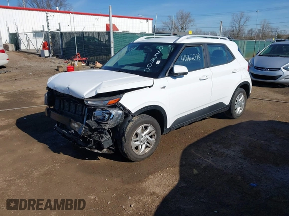 2020 Hyundai Venue SEL with VIN KMHRC8A32LU035900, listed as a IAAI auction lot 41862098 with 108,849 mi miles. Bid and sale history available at carsss.com. Image 2.