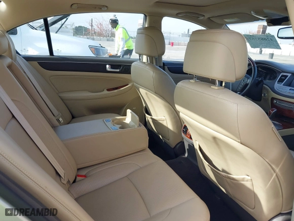 2012 Hyundai Genesis 4.6L with VIN KMHGC4DF1CU176415, listed as a IAAI auction lot 42085757 with 159,370 mi miles. Bid and sale history available at carsss.com. Image 8.