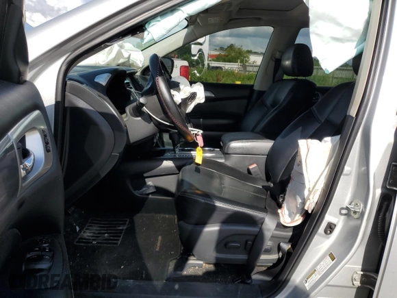 2017 Nissan Pathfinder SL with VIN 5N1DR2MNXHC675899, listed as a Copart auction lot 59728355 with 145,402 mi miles and Salvage title. Bid and sale history available at DreamBid. Image 7.