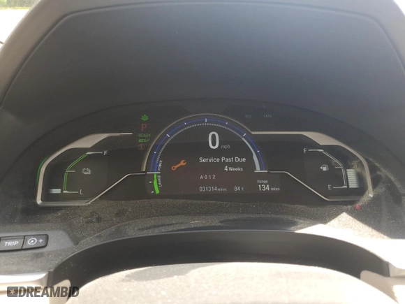 2020 Honda Clarity Plug-In Hybrid Touring with VIN JHMZC5F36LC002804, listed as a Copart auction lot 63771834 with 31,314 mi miles and Non Repairable. Bid and sale history available at carsss.com. Image 9.
