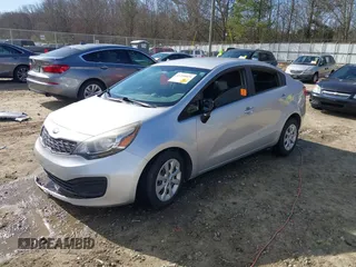 2014 Kia Rio LX with VIN KNADM4A35E6406377, listed as a IAAI auction lot 41739029 with 1 mi miles. Bid and sale history available at carsss.com. Image 2.