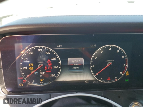 2018 Mercedes-Benz E-Class E 400 with VIN WDD1J6FB9JF008681, listed as a Copart auction lot 46630545 with 64,094 mi miles and Salvage Title. Bid and sale history available at carsss.com. Image 9.