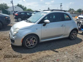 2012 FIAT 500 Sport with VIN 3C3CFFBR4CT123208, listed as a Copart auction lot 63099985 with 136,846 mi miles and Clean title. Bid and sale history available at DreamBid. Image 1.