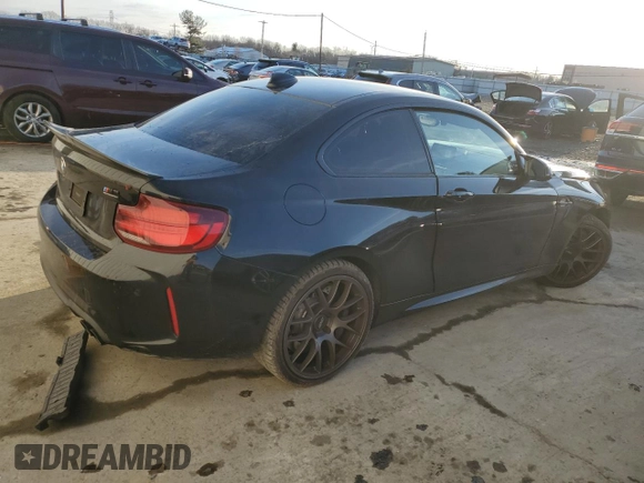 2021 BMW M2 Competition with VIN WBS2U7C05M7G52820, listed as a Copart auction lot 42303655 with 46,403 mi miles and Salvage Title. Bid and sale history available at carsss.com. Image 3.