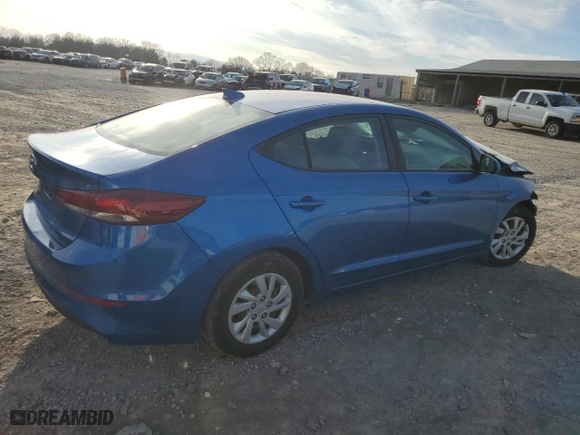 2017 Hyundai Elantra SE with VIN 5NPD74LF0HH196248, listed as a Copart auction lot 45359565 with 0 mi miles and Salvage Title. Bid and sale history available at carsss.com. Image 3.