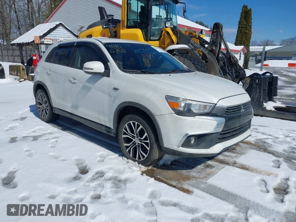 2016 Mitsubishi Outlander Sport 2.4 ES with VIN JA4AR3AW0GZ054655, listed as a IAAI auction lot 41866758 with 100,018 mi miles. Bid and sale history available at carsss.com. Image 1.