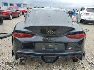 2021 Toyota GR Supra 2.0 with VIN WZ1DB2C02MW045335, listed as a Copart auction lot 72138744 with 37,882 mi miles and Salvage Title. Bid and sale history available at carsss.com. Image 6.