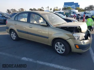 2008 Kia Rio LX with VIN KNADE123086416409, listed as a IAAI auction lot 41265133 with 71,504 mi miles. Bid and sale history available at carsss.com. Image 1.