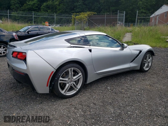 2017 Chevrolet Corvette 3LT with VIN 1G1YF2D73H5110715, listed as a Copart auction lot 79644404 with 15,672 mi miles and Salvage Title. Bid and sale history available at carsss.com. Image 3.