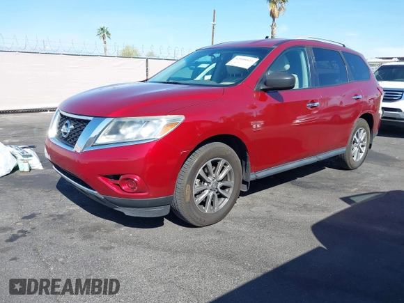 2013 Nissan Pathfinder SL with VIN 5N1AR2MNXDC621225, listed as a IAAI auction lot 42048023 with 125,087 mi miles and . Bid and sale history available at DreamBid. Image 2.