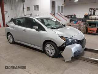 2023 Nissan LEAF S with VIN 1N4AZ1BV9PC559344, listed as a IAAI auction lot 41842599 with 6,449 mi miles and . Bid and sale history available at DreamBid. Image 1.