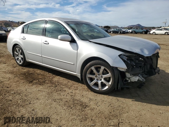 2007 Nissan Maxima 3.5 SE with VIN 1N4BA41E07C819855, listed as a Copart auction lot 78756064 with 56,201 mi miles and Salvage Title. Bid and sale history available at carsss.com. Image 4.