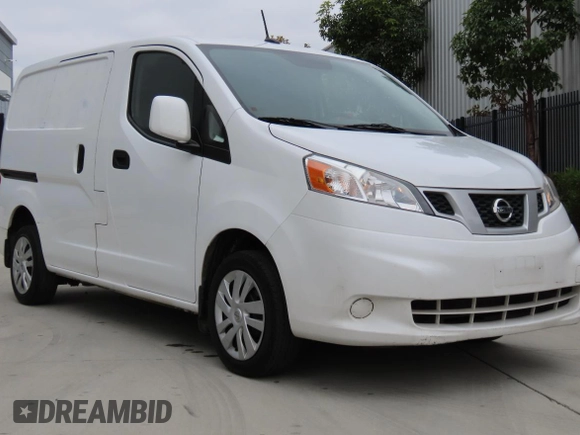 2021 Nissan NV200 S with VIN 3N6CM0KN0MK692413, listed as a Copart auction lot 59012595 with 41,134 mi miles and Salvage title. Bid and sale history available at DreamBid. Image 1.