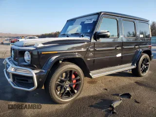 2020 Mercedes-Benz G AMG G 63 with VIN W1NYC7HJ3LX364367, listed as a Copart auction lot 87410784 with 6,047 mi miles and Salvage Title. Bid and sale history available at carsss.com. Image 1.