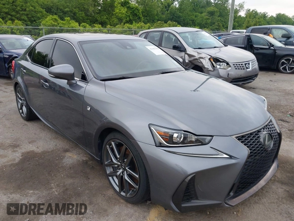 2018 Lexus IS 300 with VIN JTHC81D2XJ5026860, listed as a IAAI auction lot 42183444 with 58,972 mi miles and . Bid and sale history available at DreamBid. Image 1.